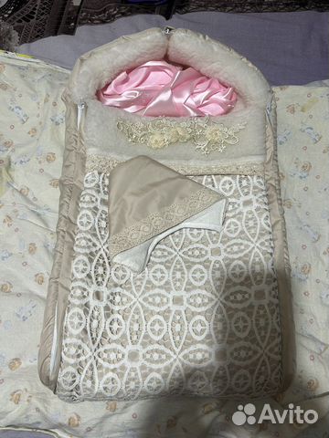 Конверт на выписку для девочки зима