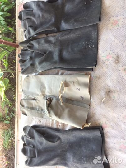 Перчатки резиновые