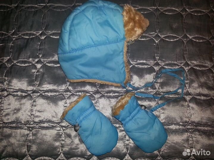 Шапочка и рукавички на зиму