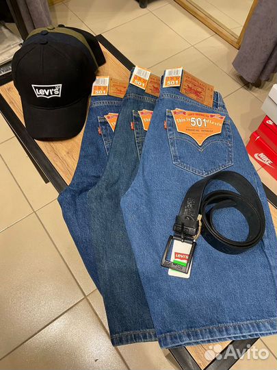 Джинсовые шорты levis w31-w38