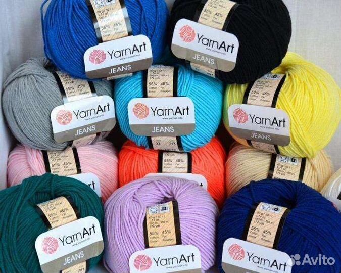 Пряжа YarnaArt jeans ярнарт джинс