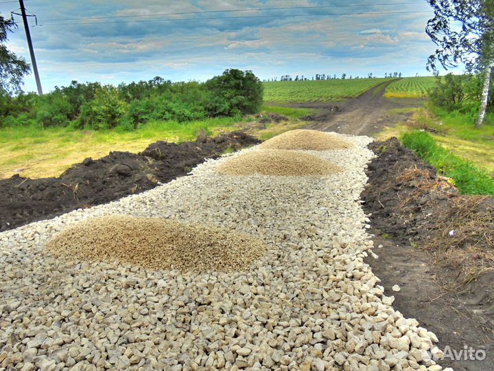 Щебень гранитный камаз