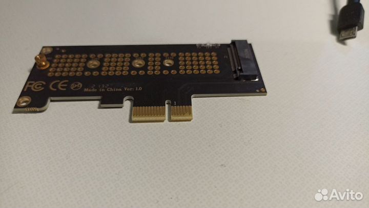 Переходник SSD nvme m.2 to pci-e