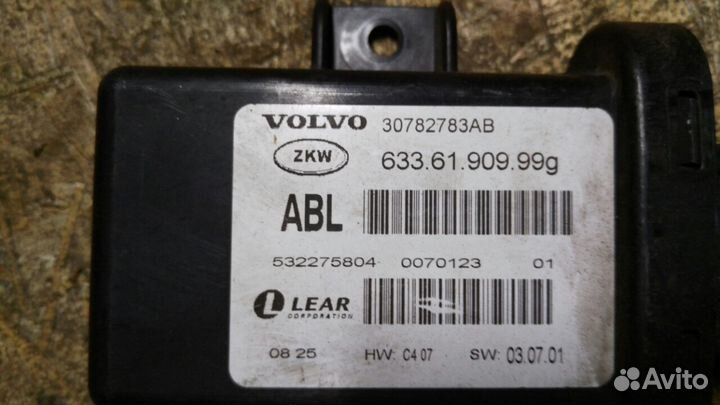 Volvo XC70 S80 Блок управления светом 30782783