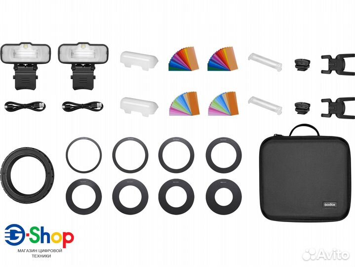 Комплект импульсных вспышек Godox MF12-K2 2шт