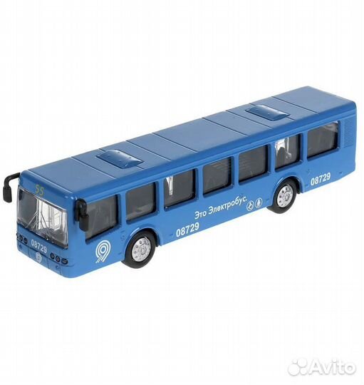 Металлическая инерционная модель «Электробус»