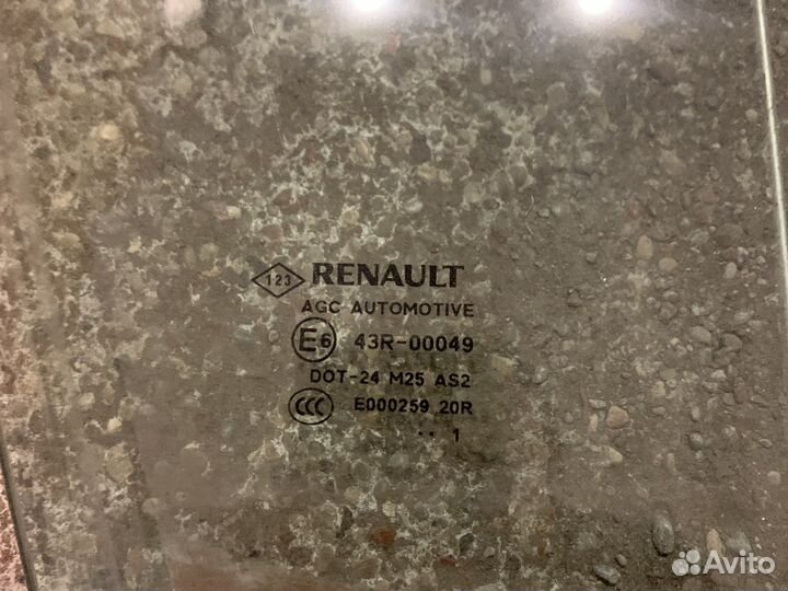 Стекло переднее правое renault grand scenic 3