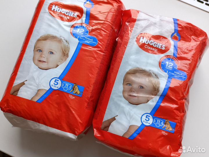 Подгузники huggies 5