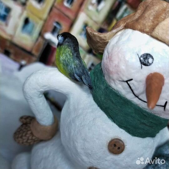 Ватная ёлочная игрушка