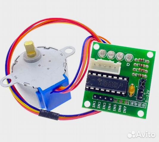 Шаговый двигатель с драйвером для Arduino купить в Санкт-Петербурге ...