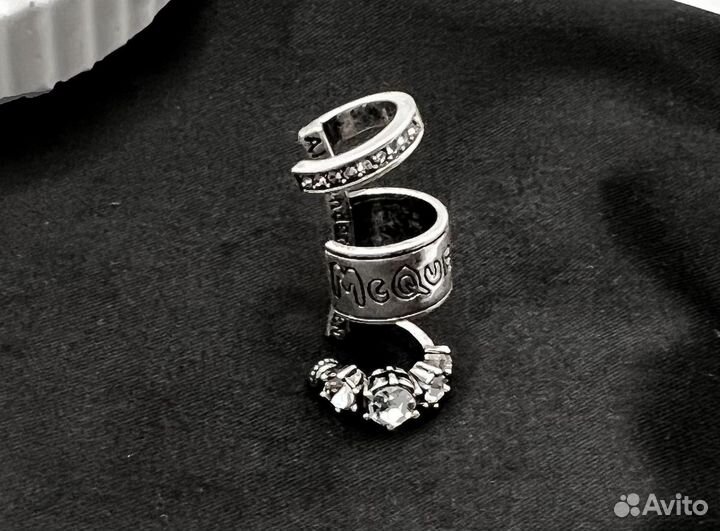 Серьги кафф Alexandr McQueen