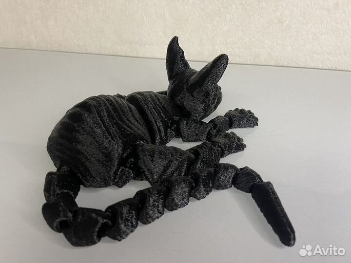 Сфинкс кот подвижный 3D Корниш игрушка