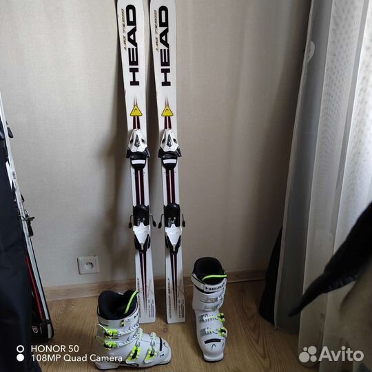 Горные лыжи детские 120 комплект