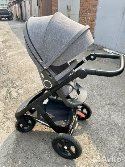 Коляска stokke trailz 2 в 1 черное шасси