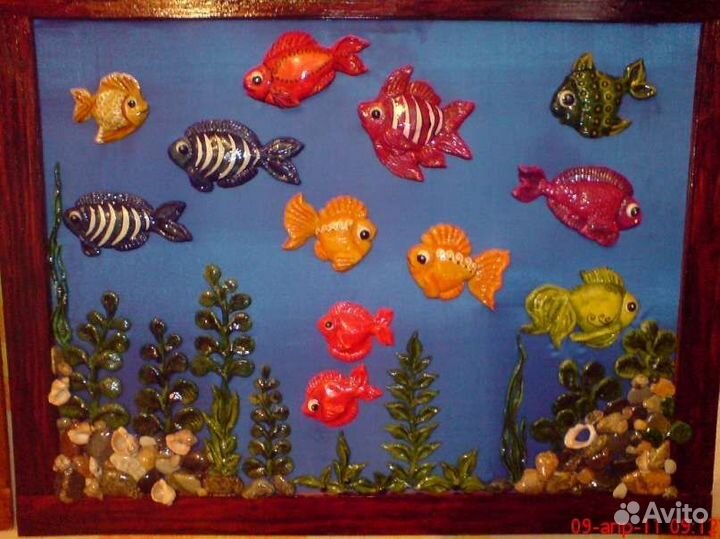 Картина из соленого теста.Ручная работа