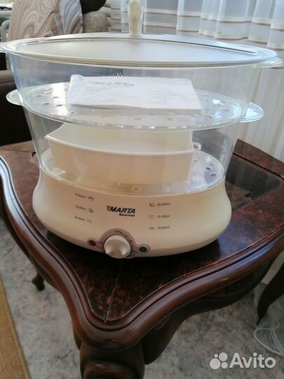 Пароварка электрическая marta, новая