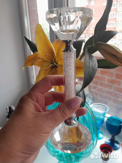 Подсвечник хрусталь Италия