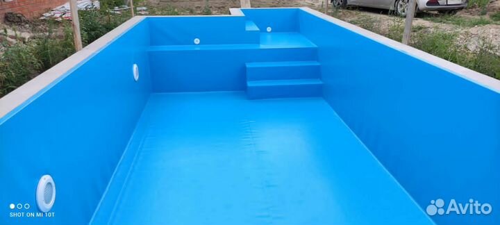 Монтаж пленки пвх для бассейнов