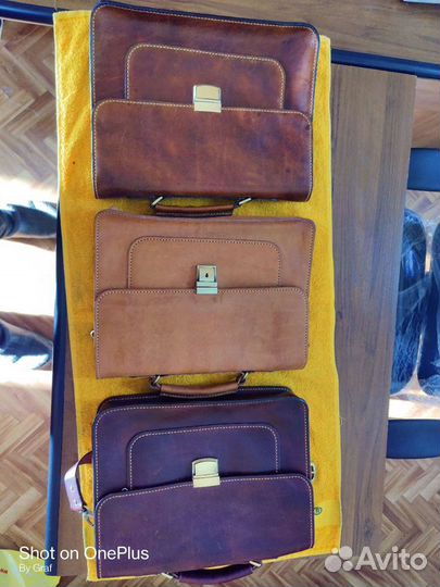 Мужской кожаный портфель