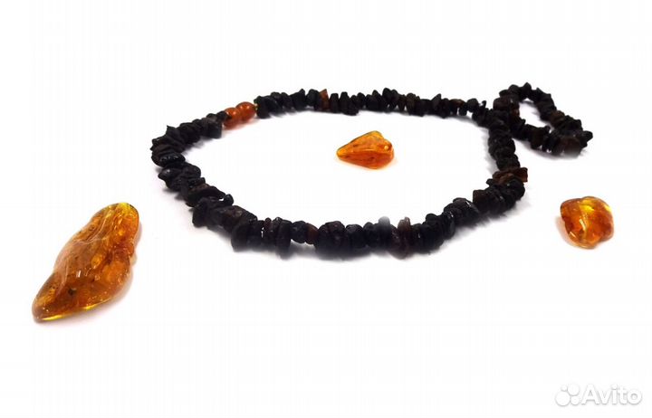 Лечебные бусы из янтаря
