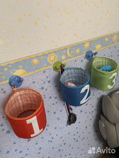 Органайзеры детские IKEA, крючки настенные