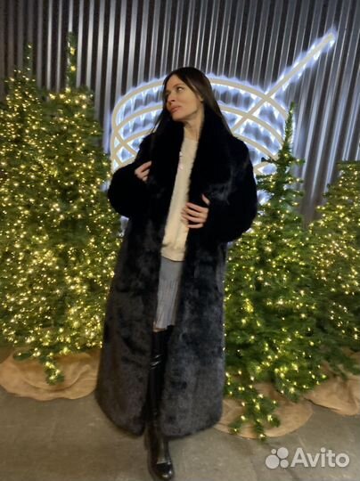 Шуба по норку m-L