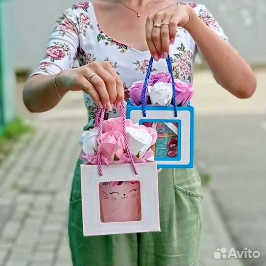Цветы из мыла, подарок