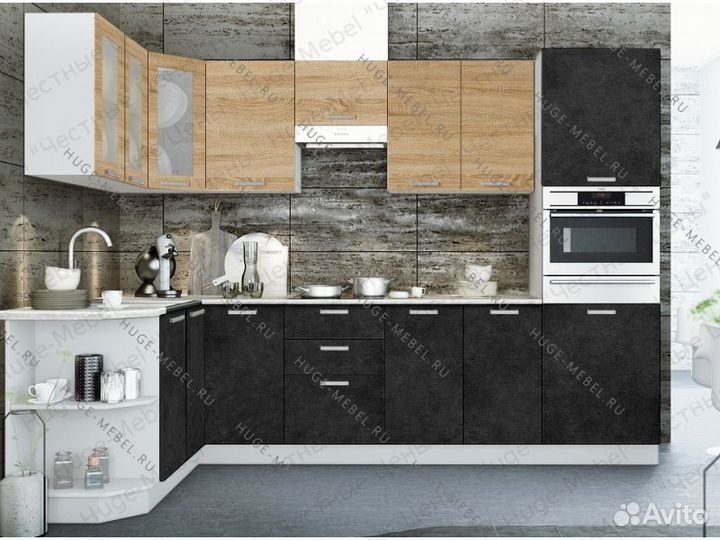 Угловая кухня 170 х 290 