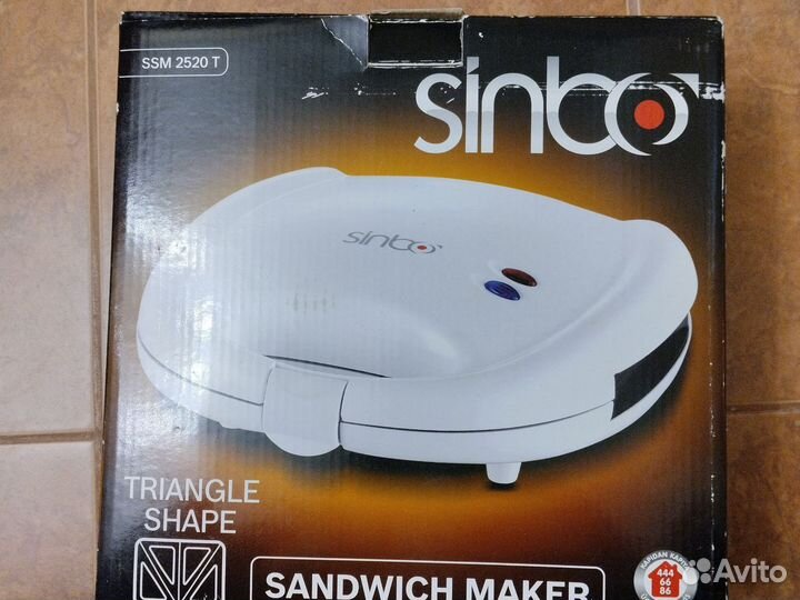 Тостер, машина для сэндвичей Sam 2520t