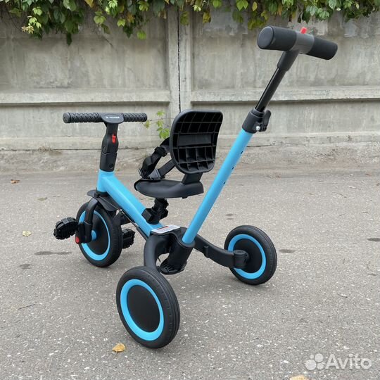 Трехколесный велосипед беговел 4в1