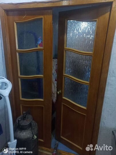 Дверь межкомнатная со стеклом бу