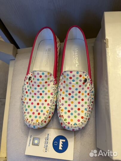 Мокасины Missouri 35 новые кожа