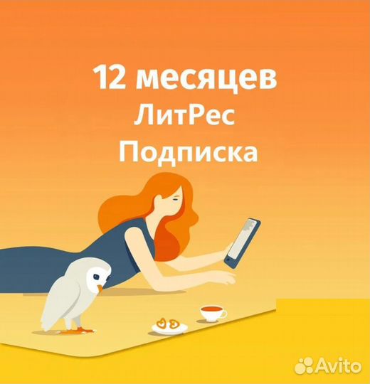 Литрес Подписка 1,3,6 и более месяцев +Аудио