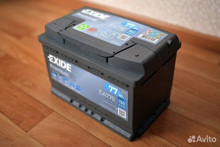 Аккумулятор автомобильный Exide 77 Ah бу