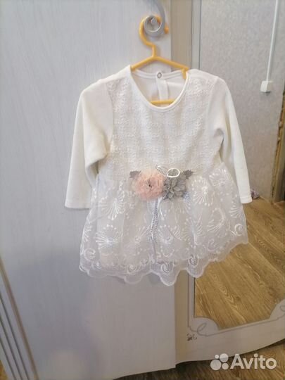 Платье для девочки 74 80
