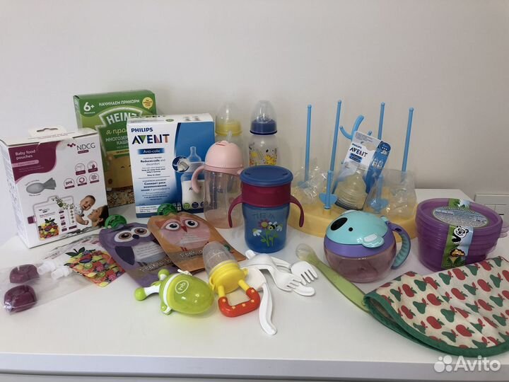 Поильники бутылочки контейнеры пакетом