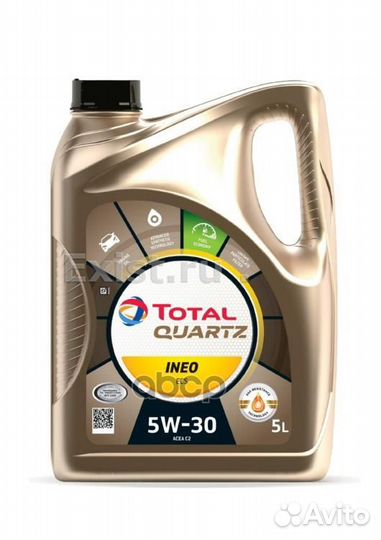 Total quartz ineo ECS 5W30 C2 Масло моторное си