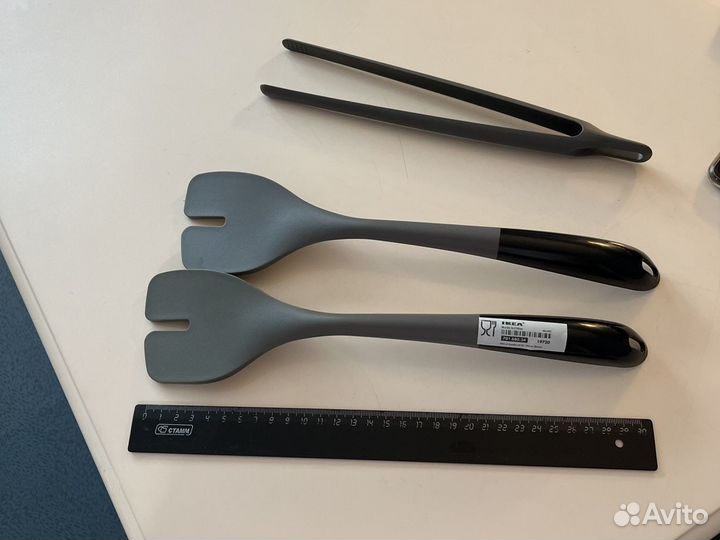 Подставка, салфетки, приборы кухонные Икея на стол