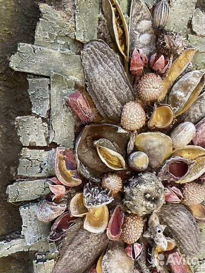 Панно коллаж в технике терра