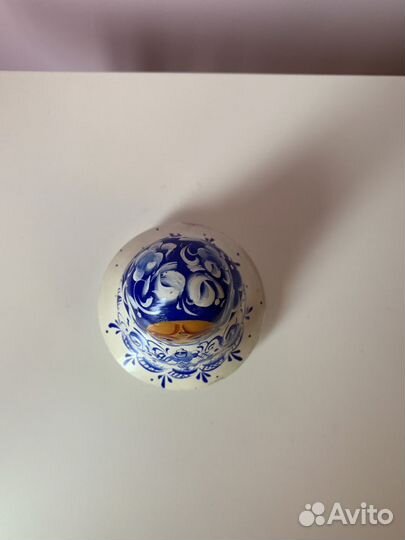 Винтажная Матрёшка неваляшка с колокольчиком 2002