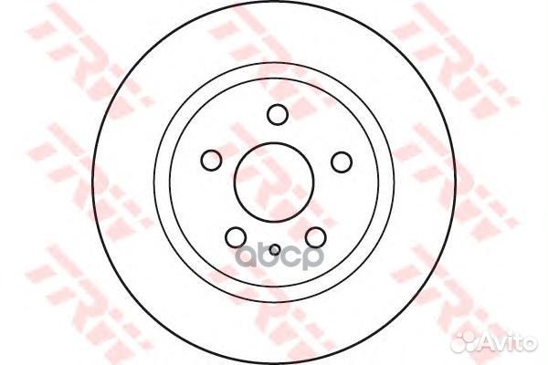 Диск тормозной зад DF6112 TRW