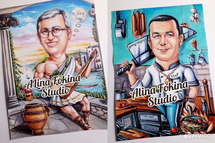 Шарж по фото на заказ. Шаржист на мероприятие