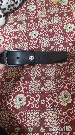 Мужской кожаный ремень ручной работы