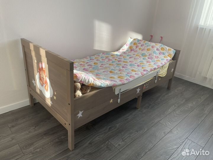Детская кровать IKEA раздвижная сундвик