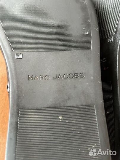 Marc jacobs кеды кожанные черные