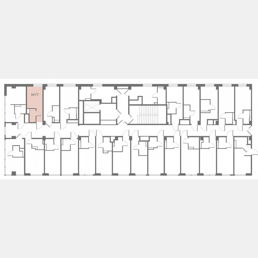 1-к. апартаменты, 13,4 м², 2/13 эт.