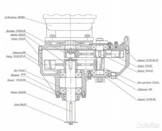 Редуктор тсн 00.760 (запчасти)