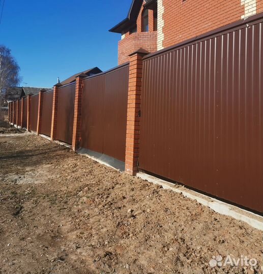 Забор из профнастила