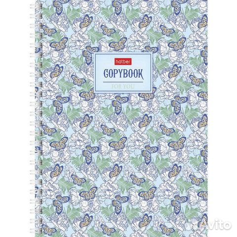 Тетрадь А5, 96 л., hatber, гребень, клетка, обложк