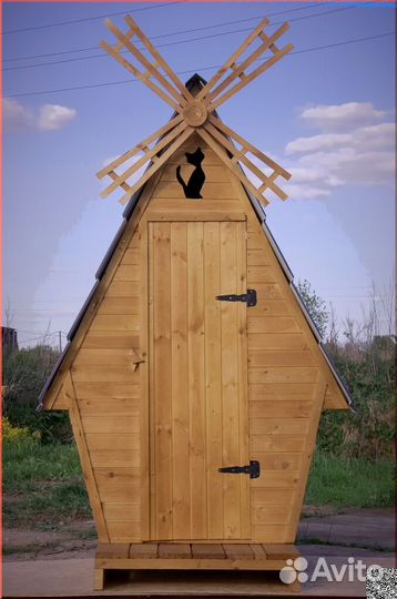 Дачный туалет деревянный GAR203